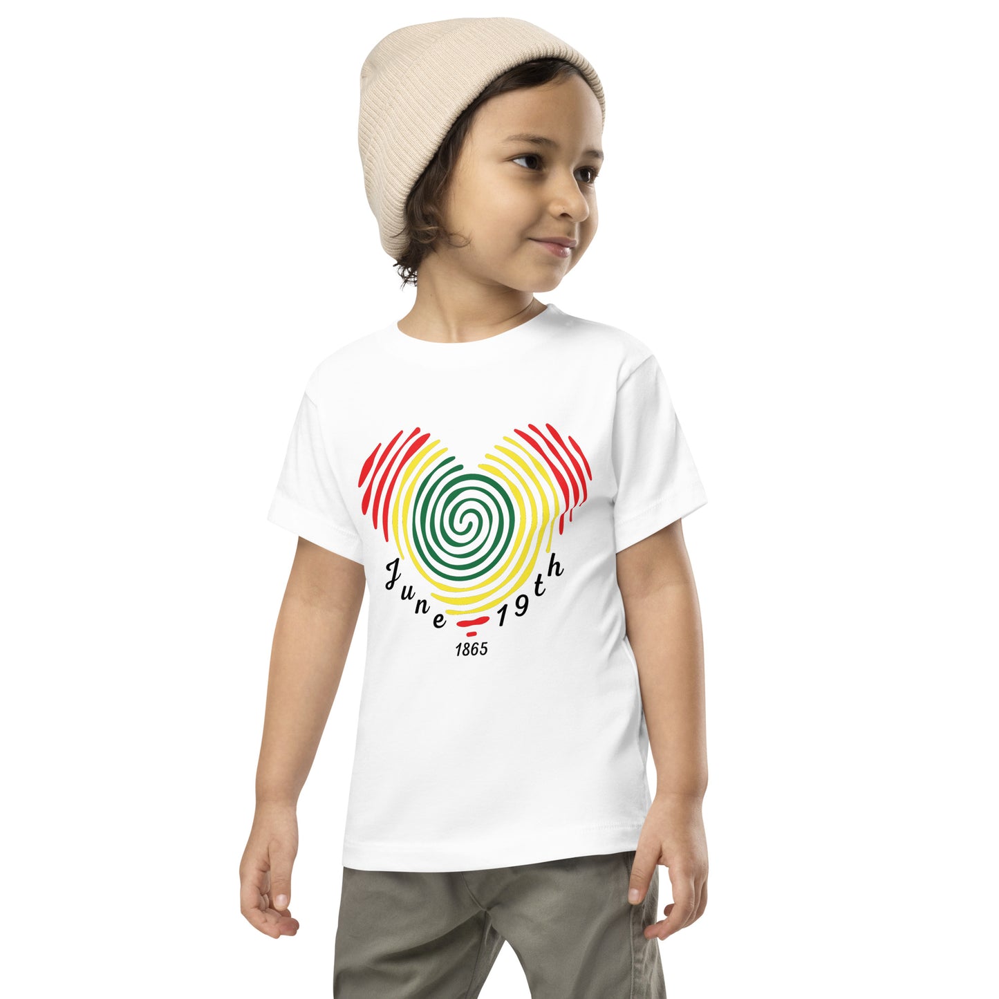 Juneteenth Fingerprint Toddler T-shirt