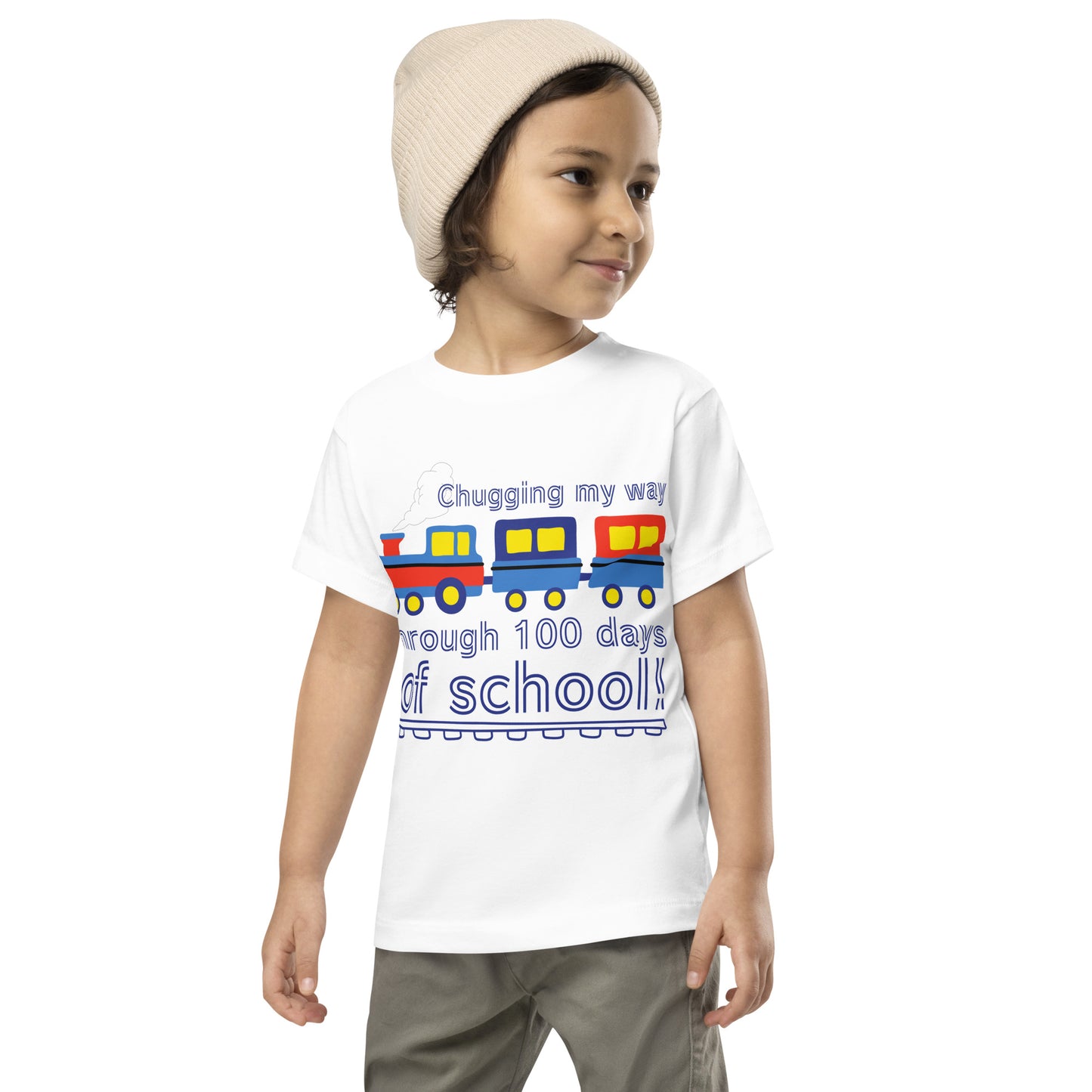 Chugging My Way Through 100 Days of School Toddler T-shirt