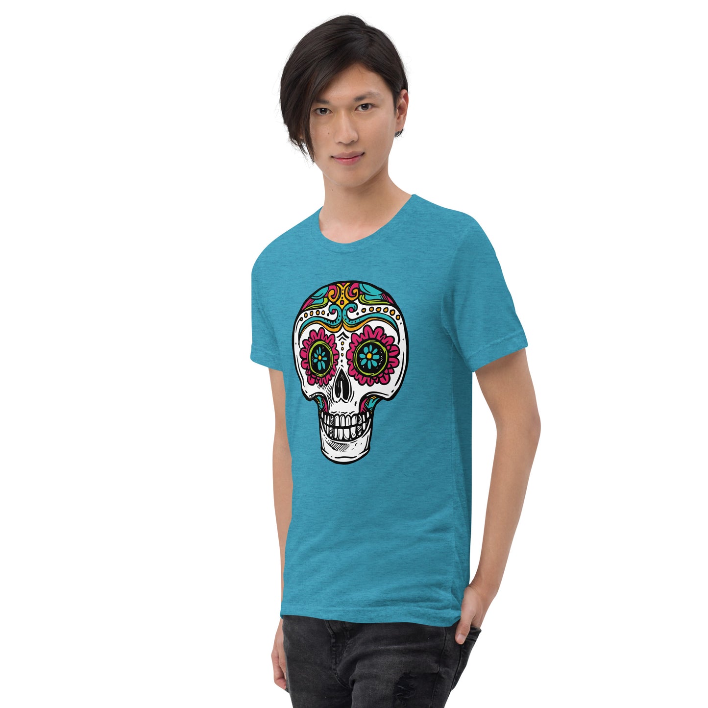 Sugar Skull Teen Unisex Halloween T-shirt