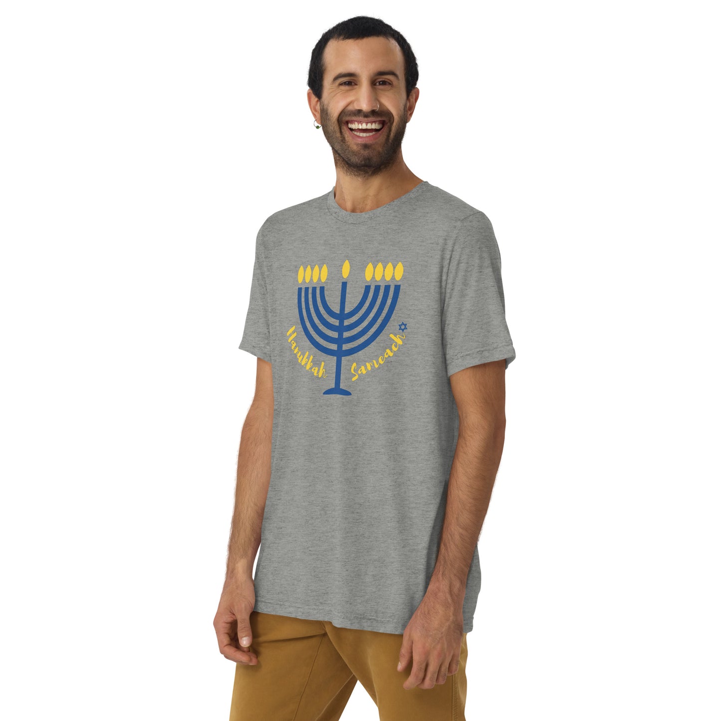 Hanukkah Sameach Adult Unisex Hanukkah T-Shirt