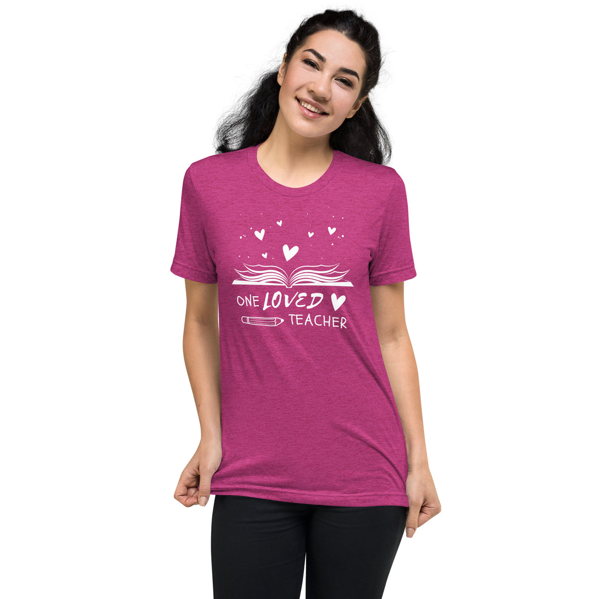 One LOVED Teacher - Adult Unisex Valentine's Day T-shirt
