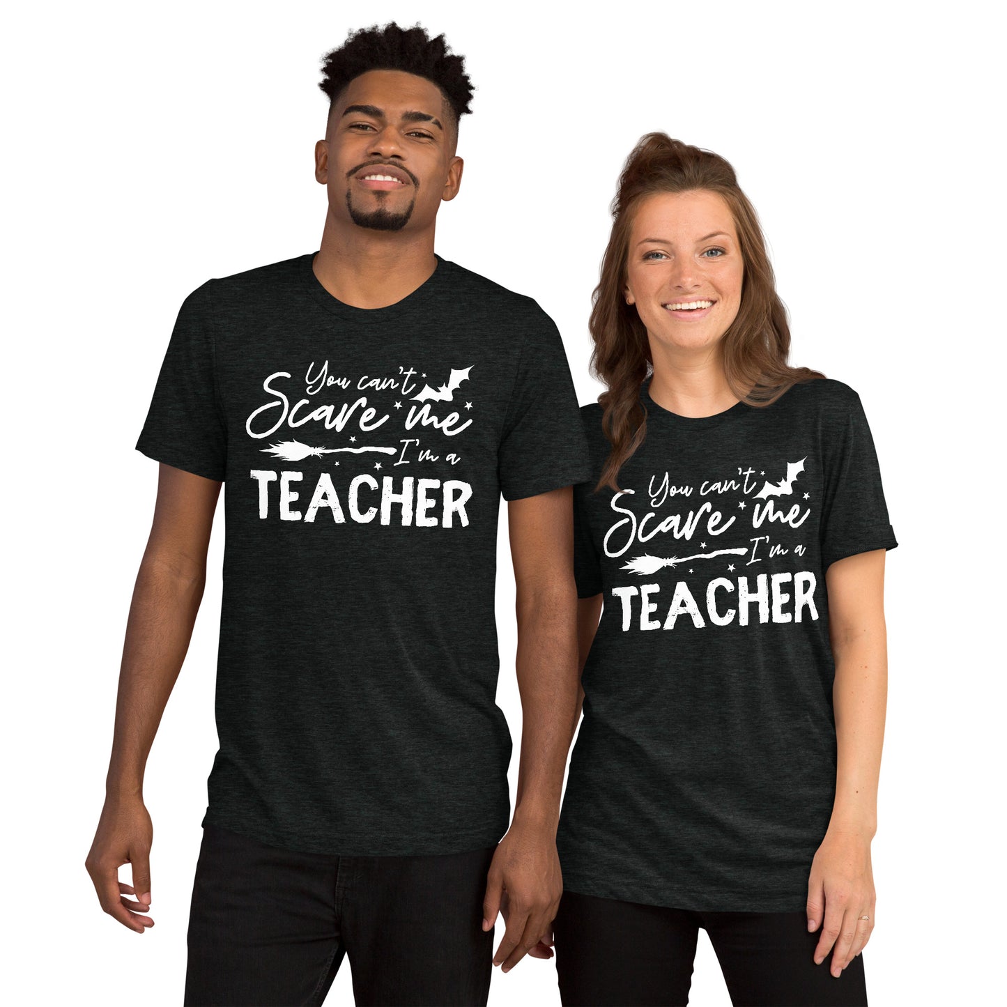 You can't scare me I'm a Teacher Adult Unisex Halloween T-Shirt