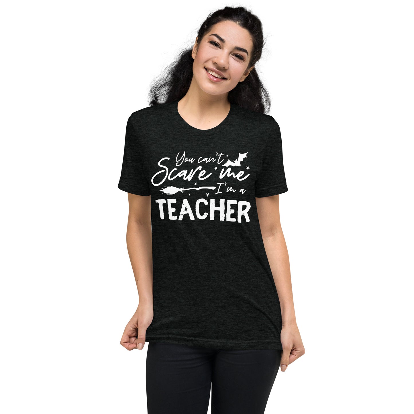 You can't scare me I'm a Teacher Adult Unisex Halloween T-Shirt