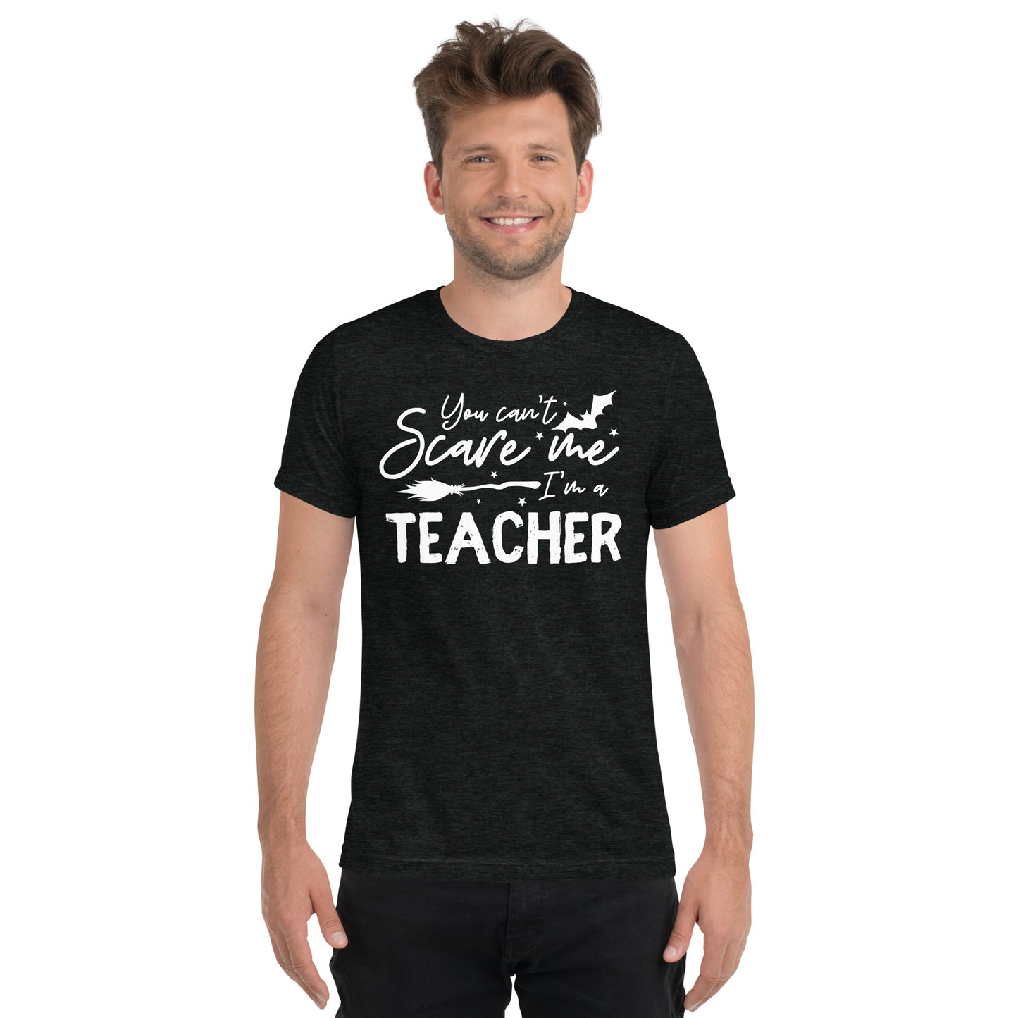 You can't scare me I'm a Teacher Adult Unisex Halloween T-Shirt