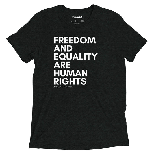 Human Rights Adult Unisex MLK T-shirt