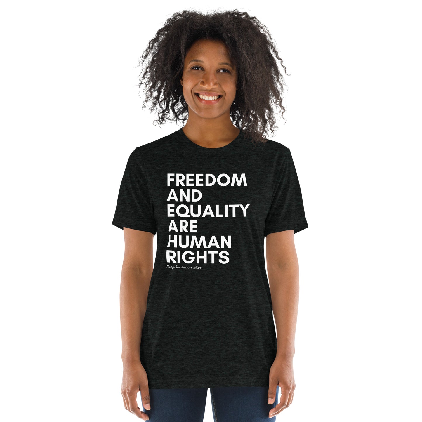 Human Rights Adult Unisex MLK T-shirt