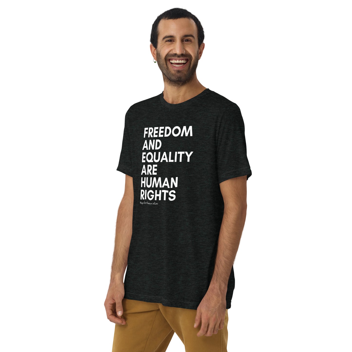 Human Rights Adult Unisex MLK T-shirt