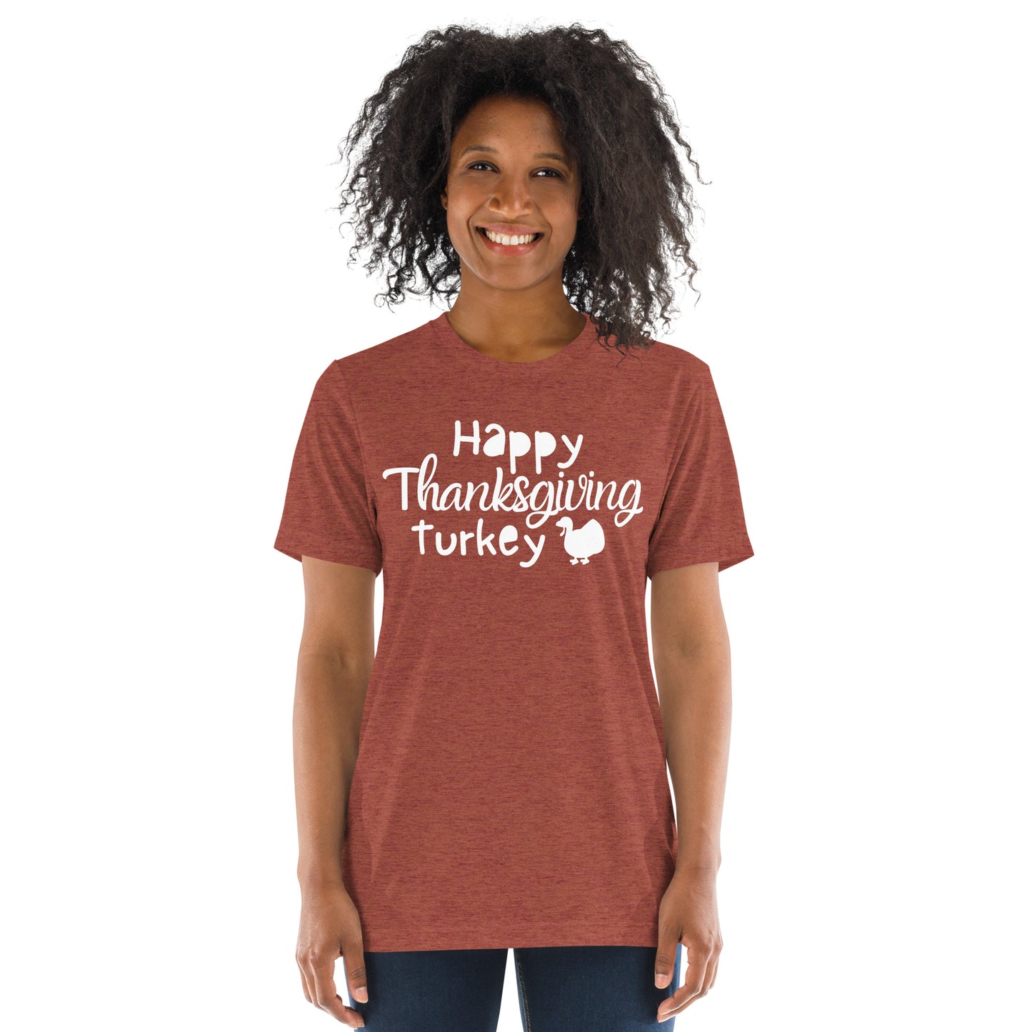 Happy Thanksgiving Turkey Adult Unisex T-shirt