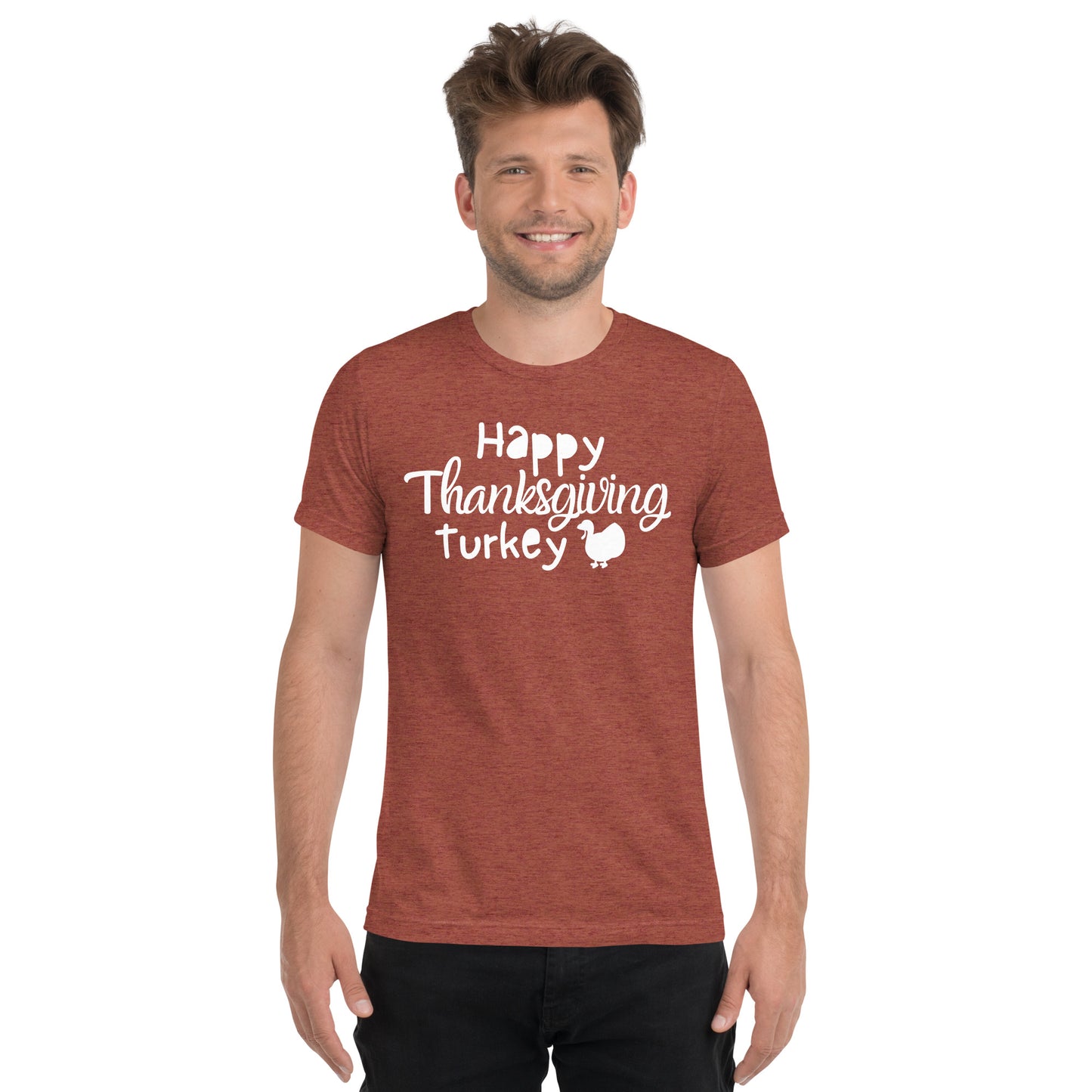 Happy Thanksgiving Turkey Adult Unisex T-shirt