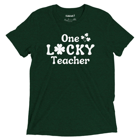 One Lucky Teacher Adult Unisex Saint Patrick's Day T-shirt