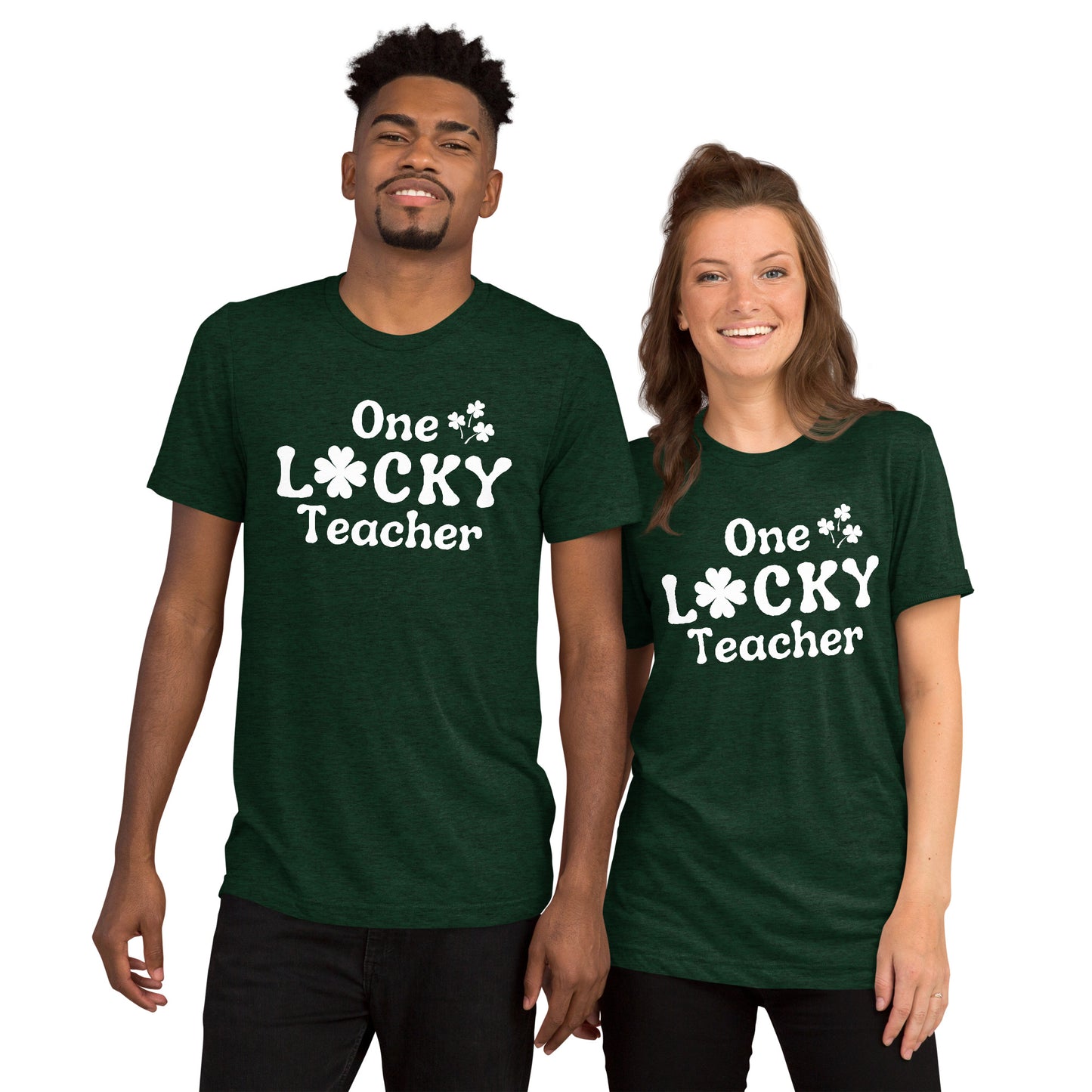 One Lucky Teacher Adult Unisex Saint Patrick's Day T-shirt