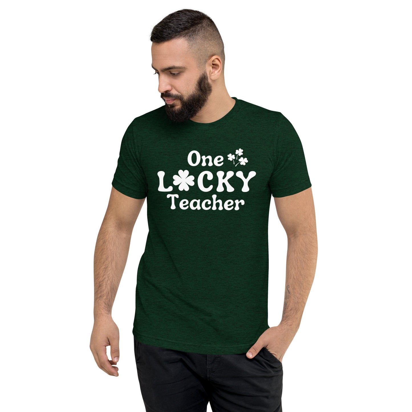 One Lucky Teacher Adult Unisex Saint Patrick's Day T-shirt