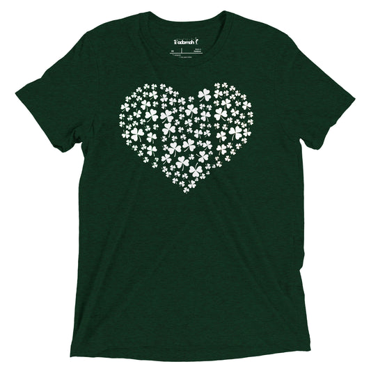 Shamrock Heart Adult Unisex Saint Patrick's Day T-shirt