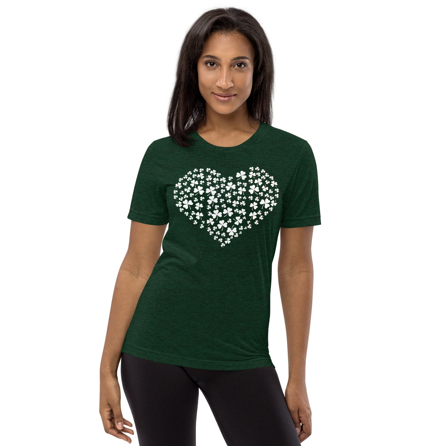 Shamrock Heart Adult Unisex Saint Patrick's Day T-shirt