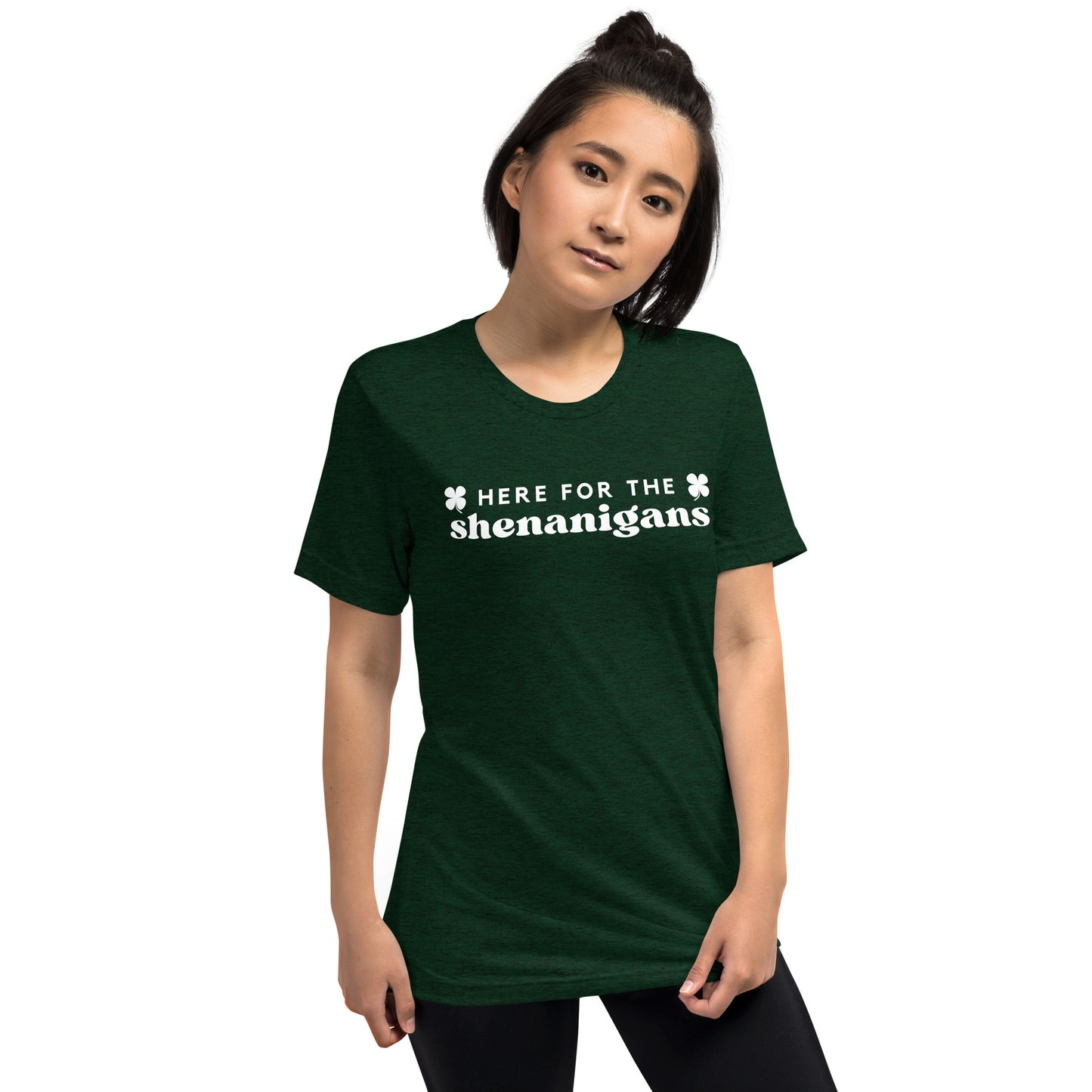 Here for the shenanigans Teen Unisex Saint Patrick's Day T-shirt