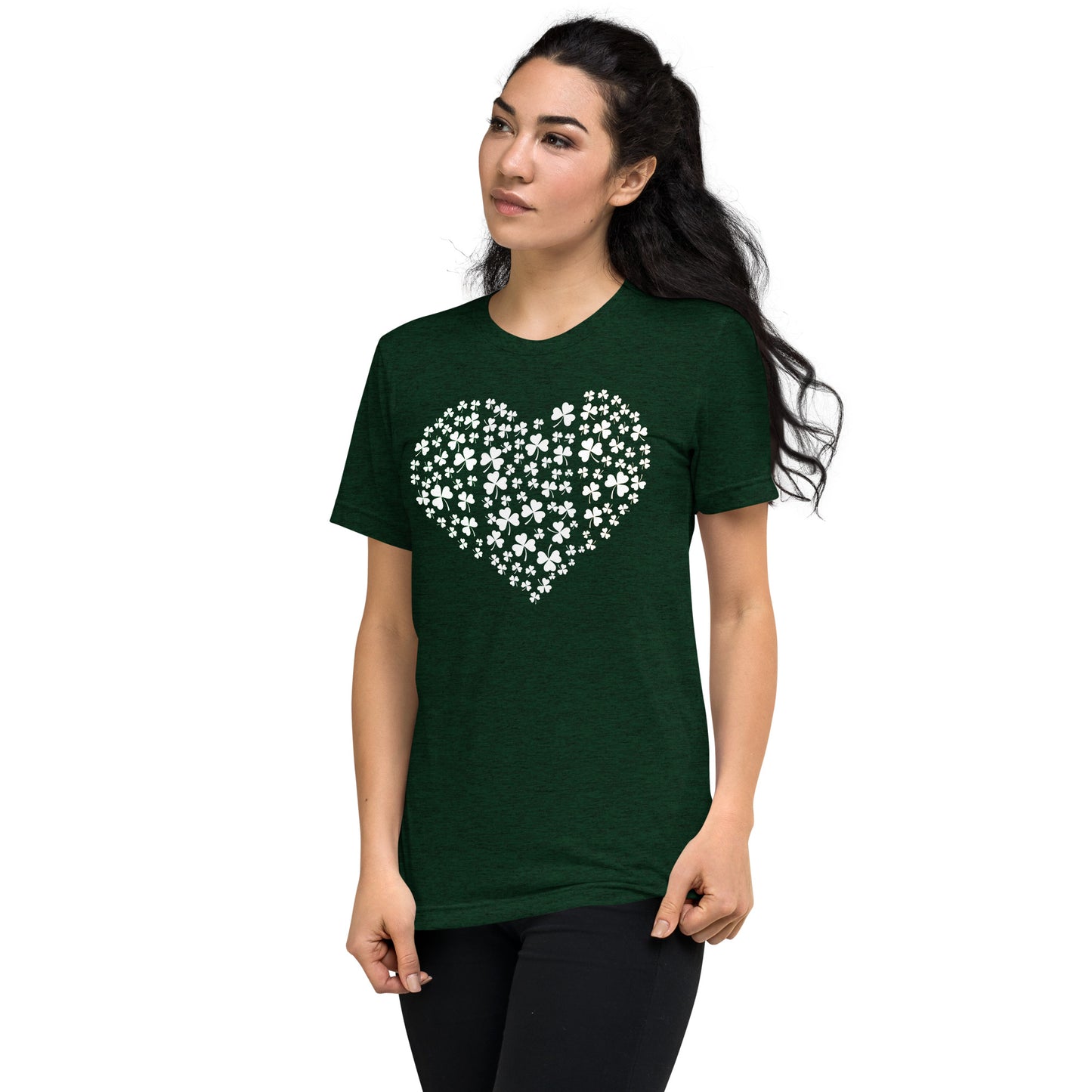 Shamrock Heart Adult Unisex Saint Patrick's Day T-shirt