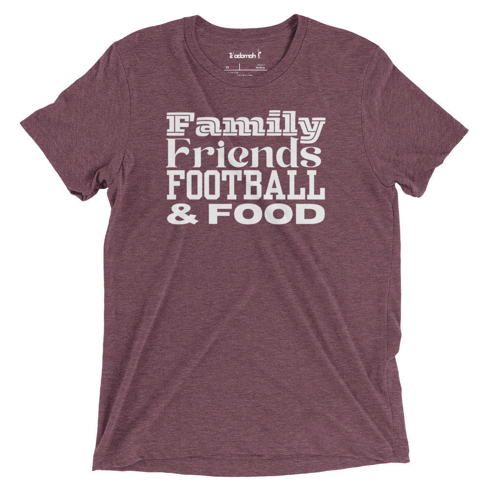 Football & Food Adult Unisex Thanksgiving t-shirt