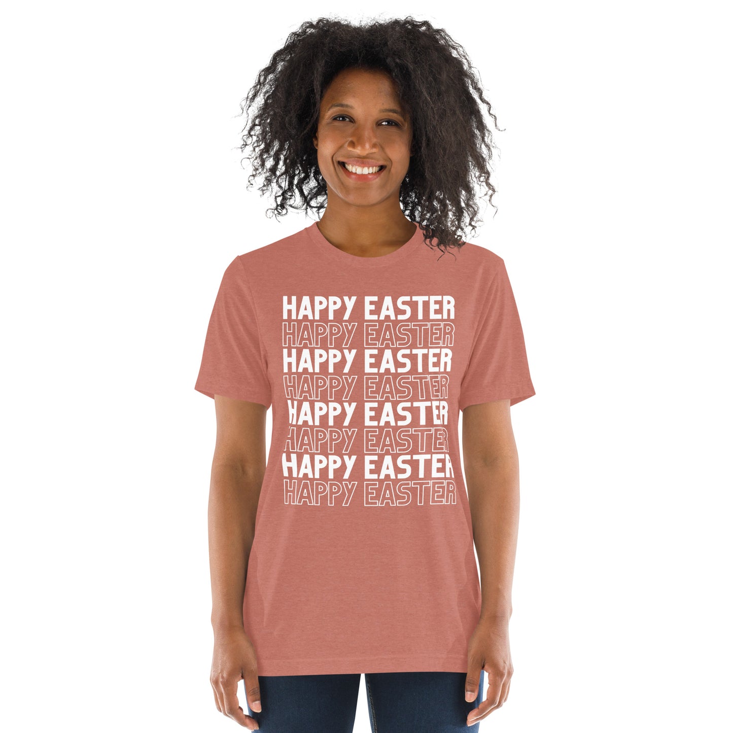 Happy Easter on Repeat Adult Unisex Easter T-Shirt