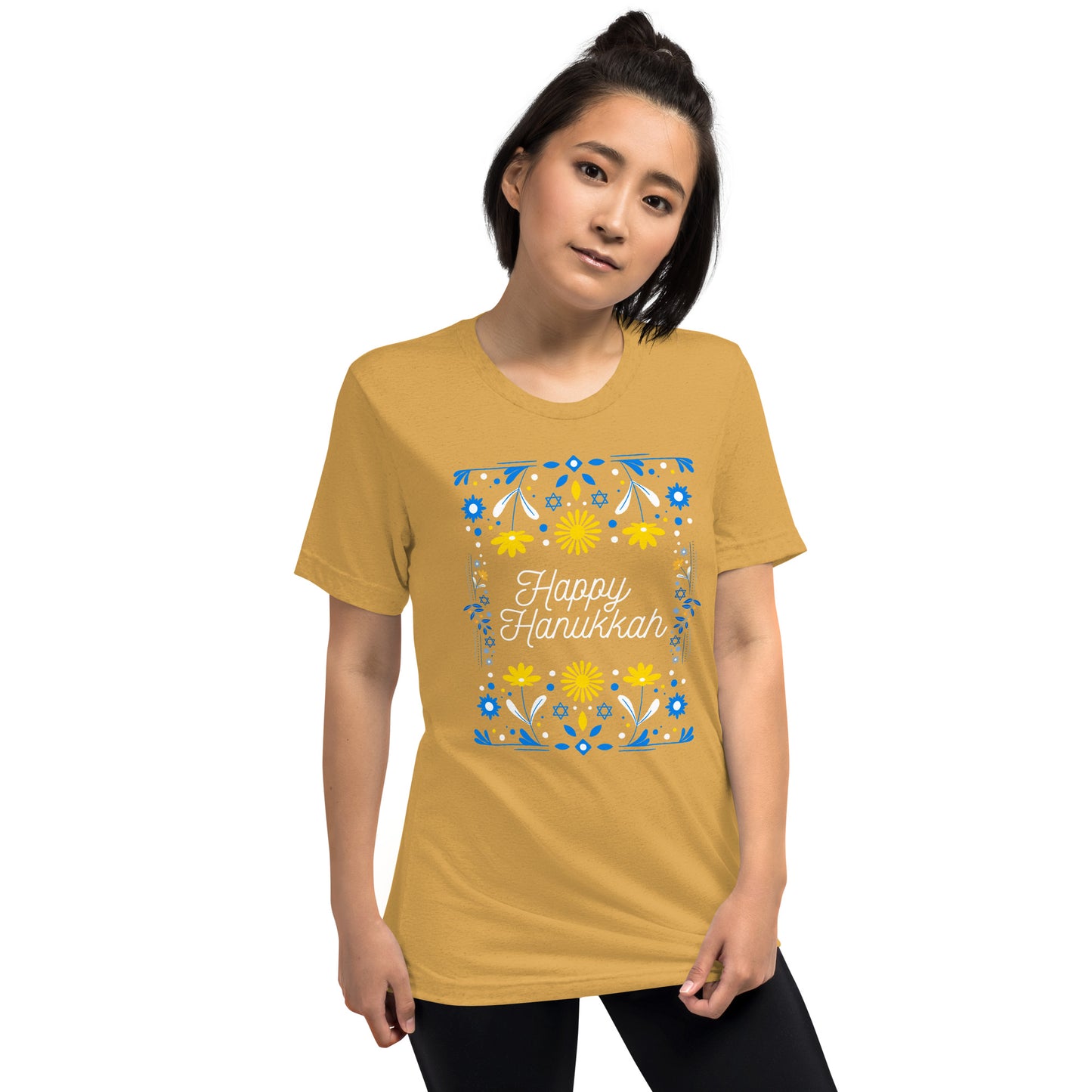 Happy Hanukkah Unisex Teen Short Sleeve T-shirt