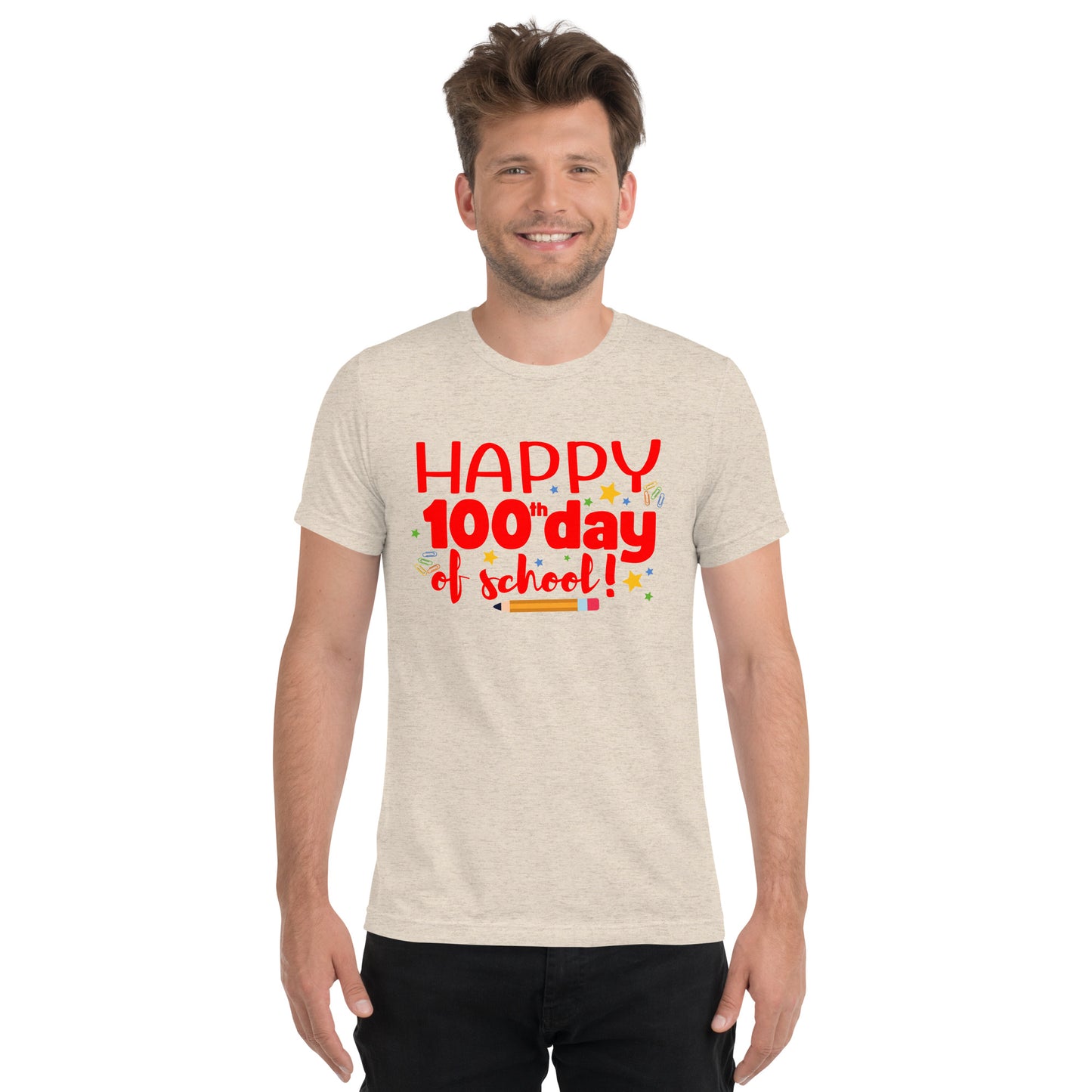 Happy 100th Day of School Adult Unisex T-shirt