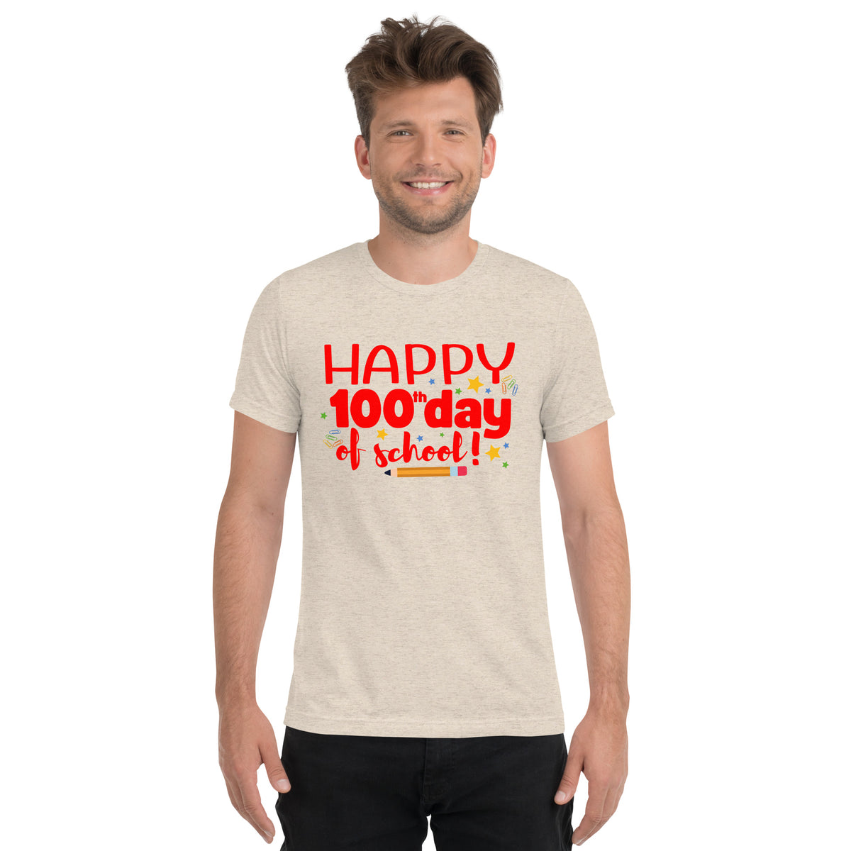 Happy 100th Day of School - Adult Unisex T-shirt