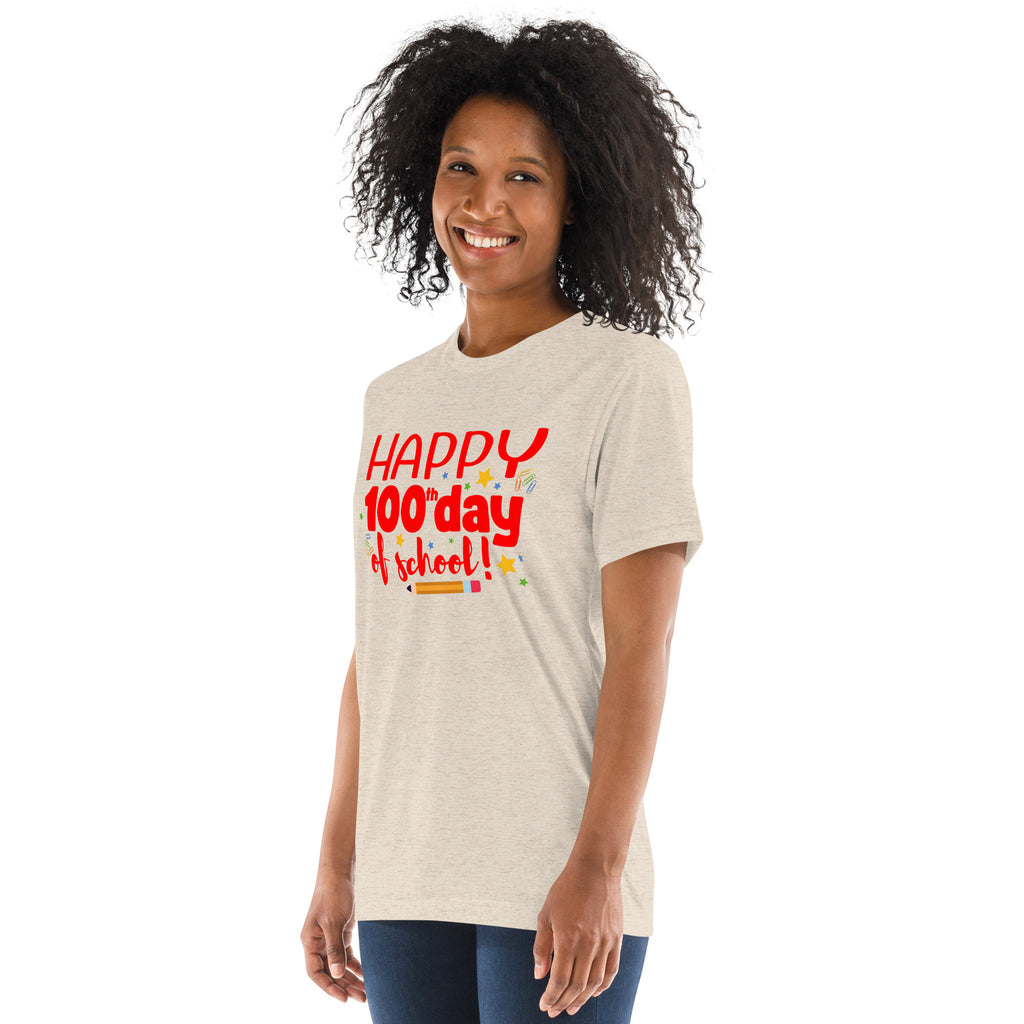 Happy 100th Day of School - Adult Unisex T-shirt