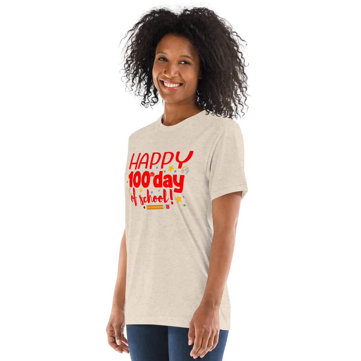 Happy 100th Day of School - Adult Unisex T-shirt