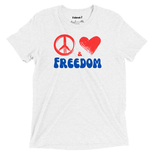 Peace, Love & Freedom Teen Unisex 4th of July T-shirt