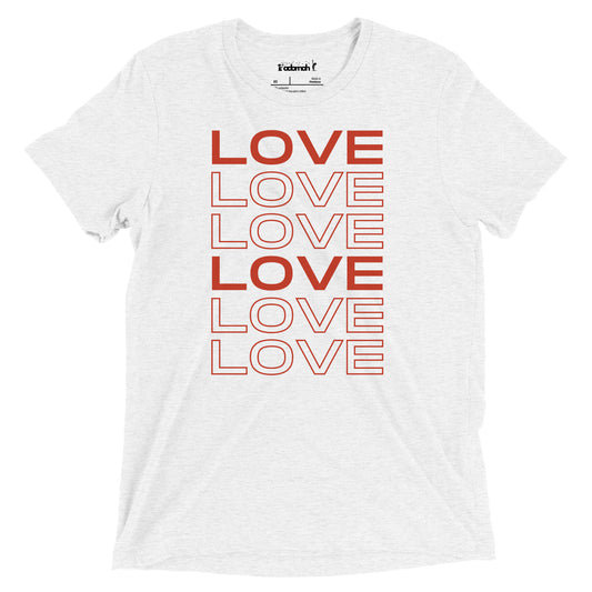 LOVE LOVE LOVE Adult Unisex Valentine's Day T-shirt