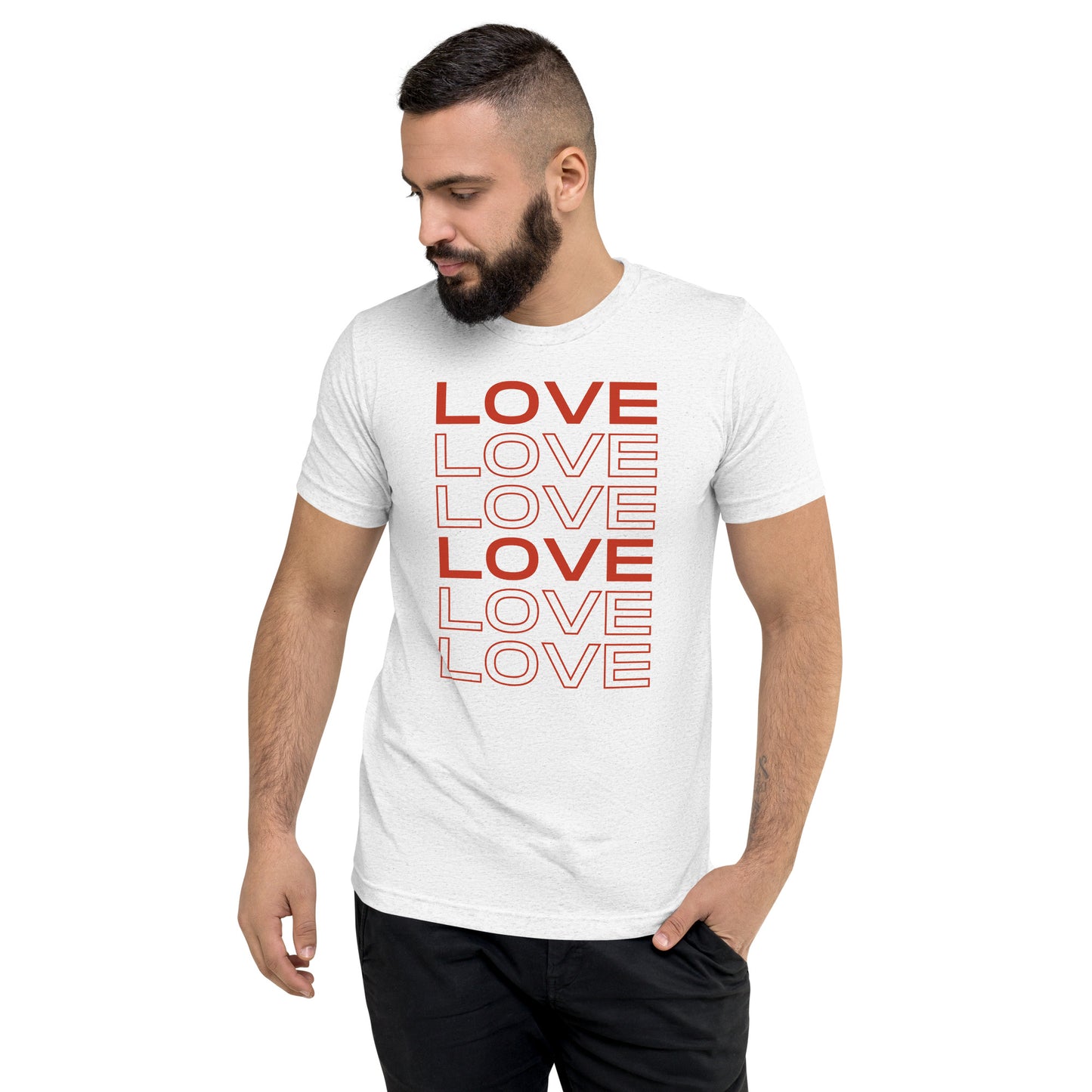 LOVE LOVE LOVE Adult Unisex Valentine's Day T-shirt