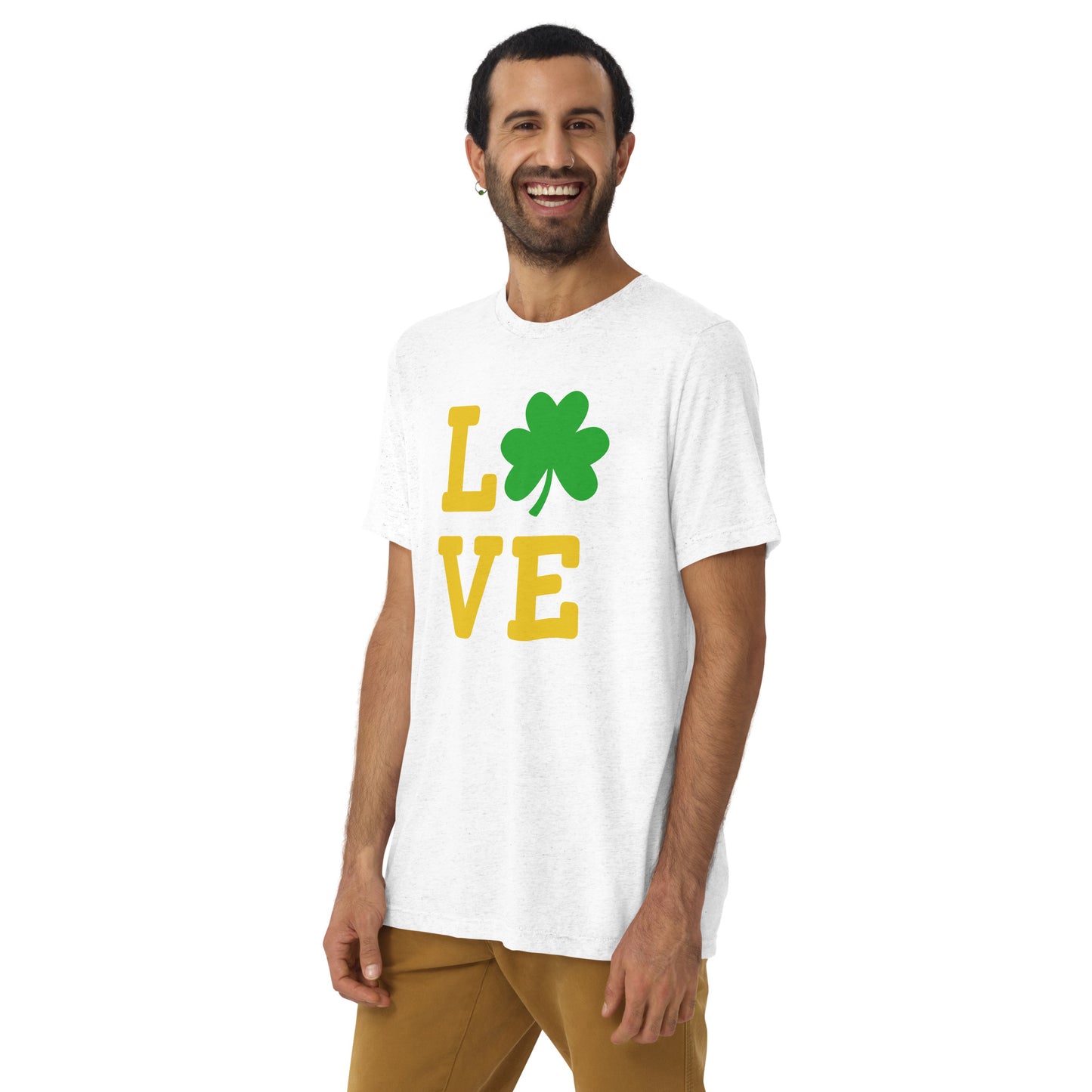 Shamrock LOVE Adult Unisex Saint Patrick's Day T-Shirt