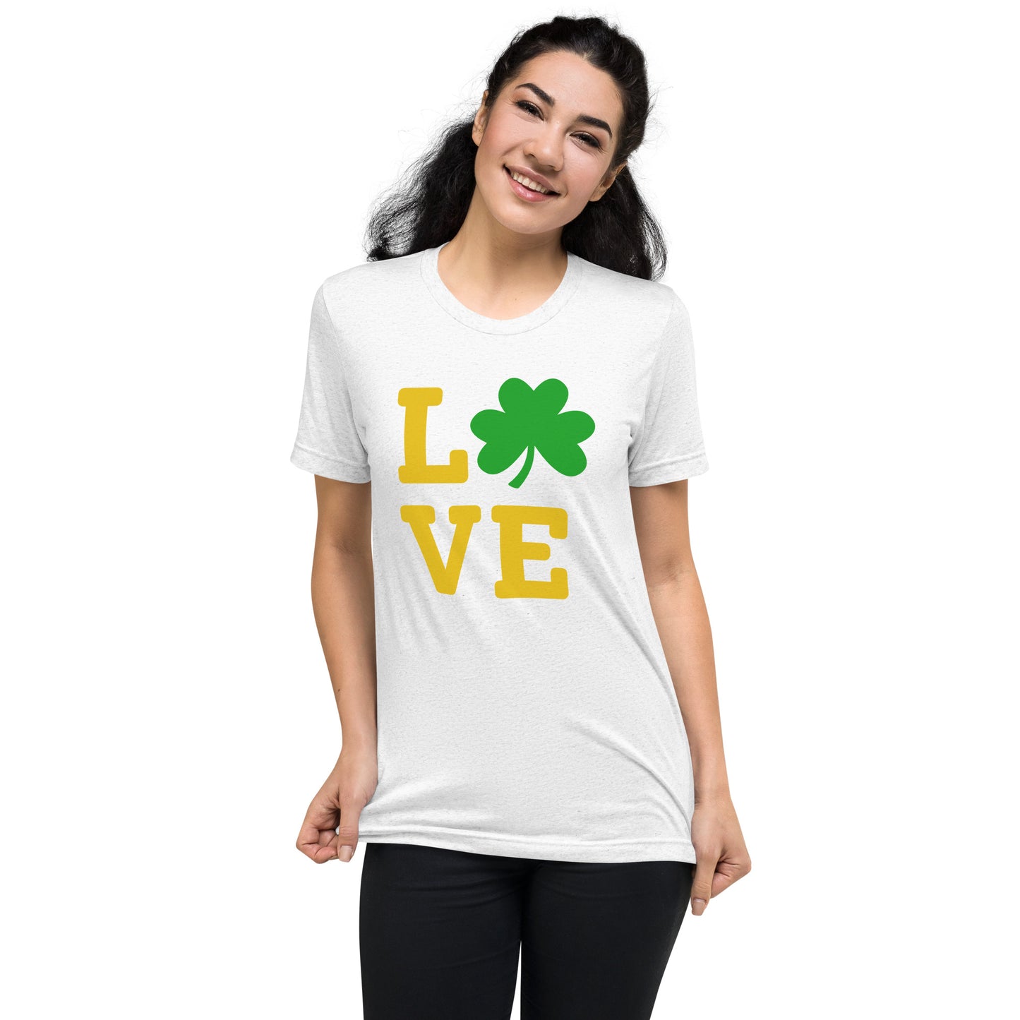 Shamrock LOVE Adult Unisex Saint Patrick's Day T-Shirt