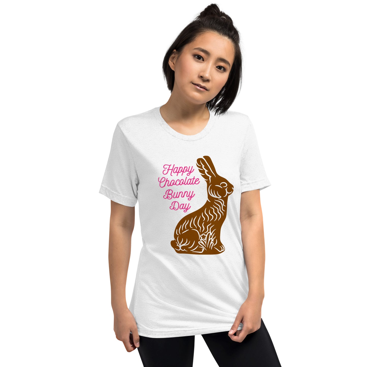 Happy Chocolate Bunny Day Teen Unisex Easter T-shirt