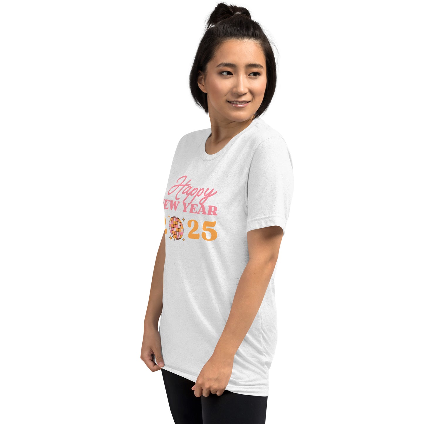 Happy New Year Teen Unisex Retro T-shirt