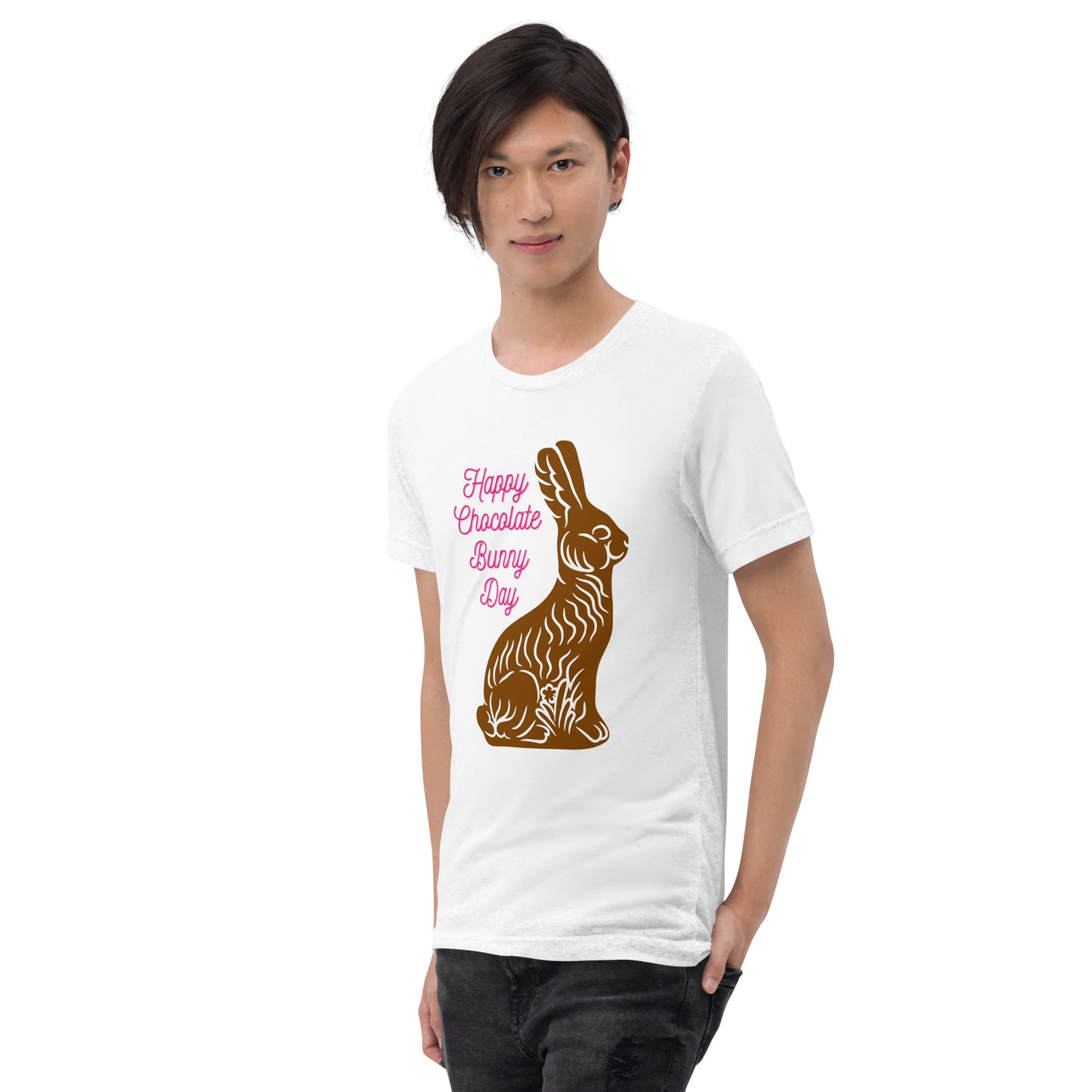 Happy Chocolate Bunny Day Teen Unisex Easter T-shirt