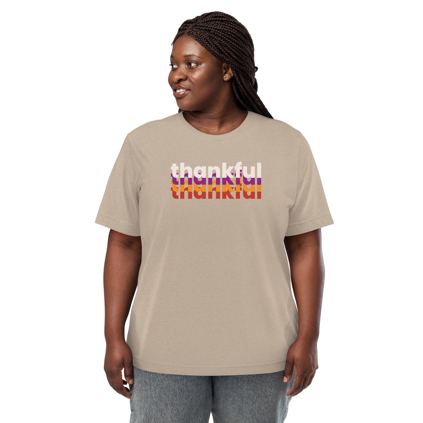 Thankful on Repeat Unisex Thanksgiving T-shirt