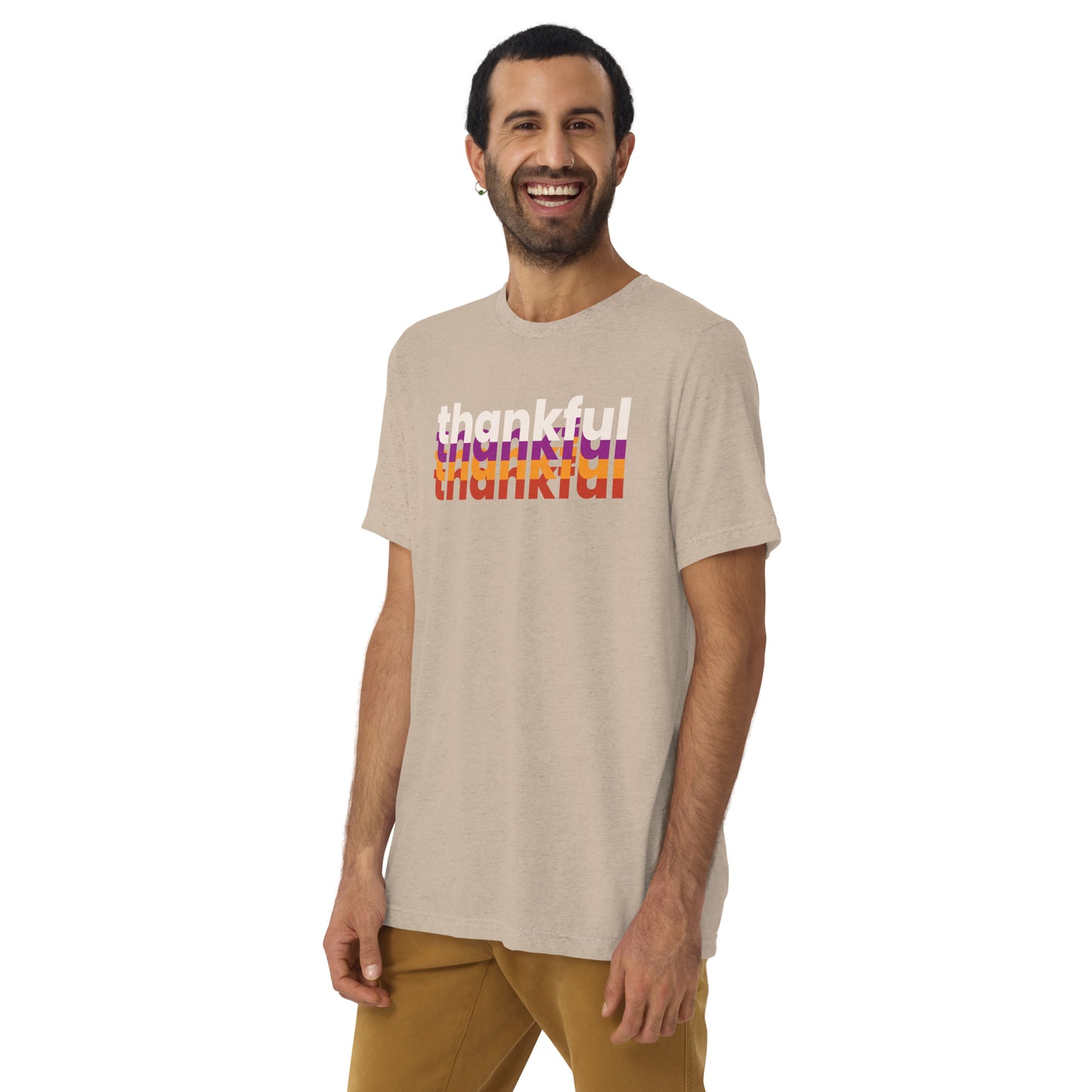 Thankful on Repeat Unisex Thanksgiving T-shirt