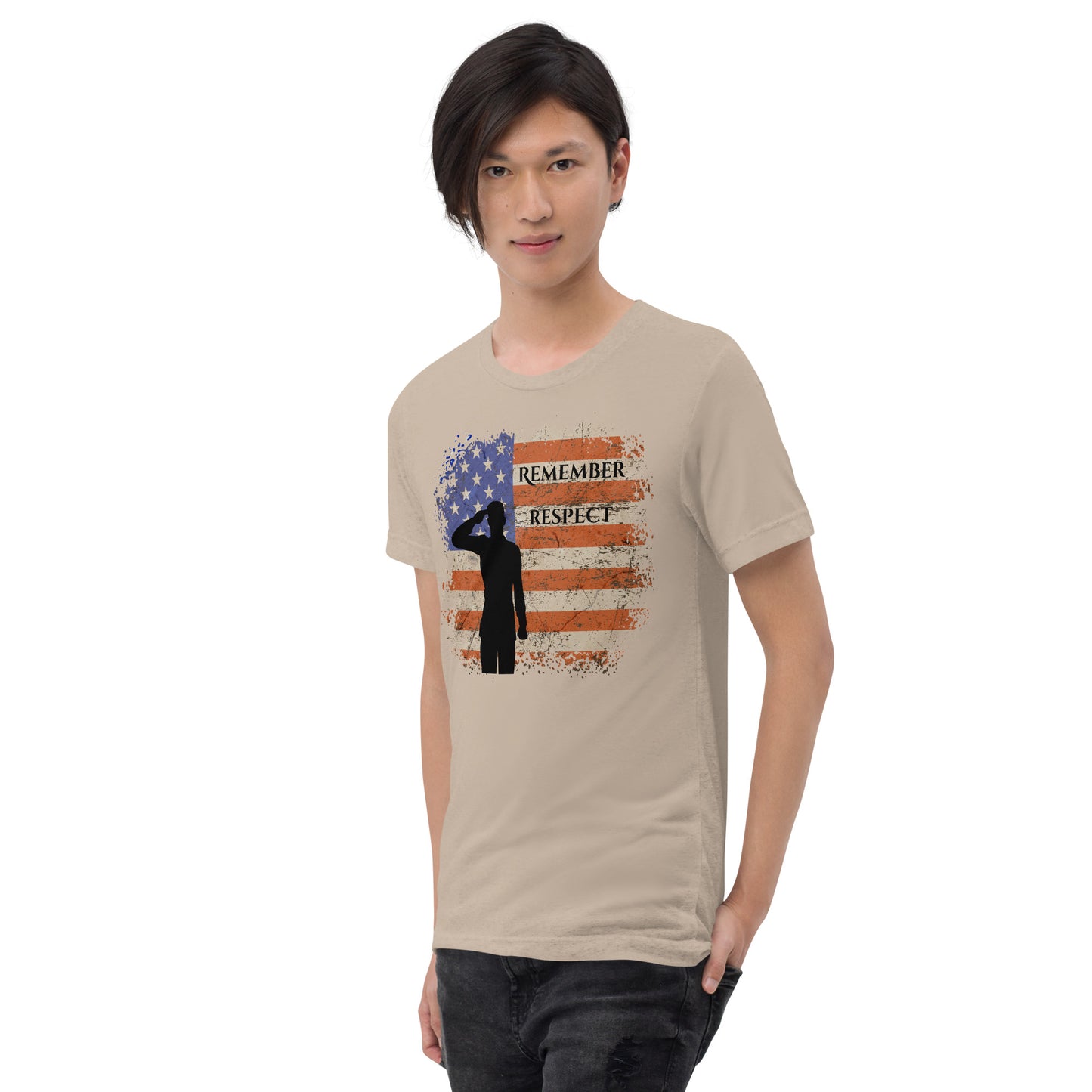 Remember and Respect Teen Unisex Memorial Day T-shirt