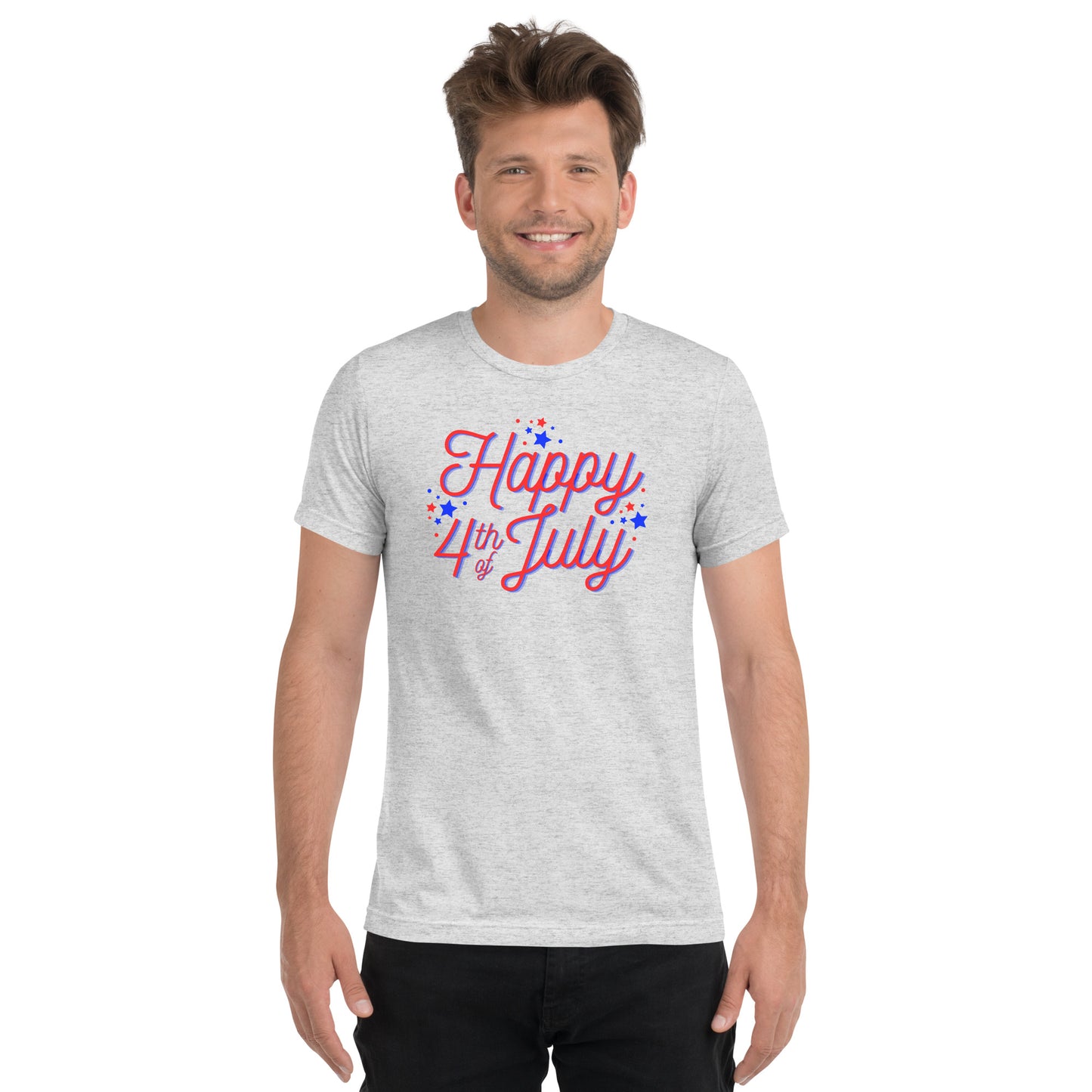 Happy 4th of July RWB Adult Unsex T-Shirt