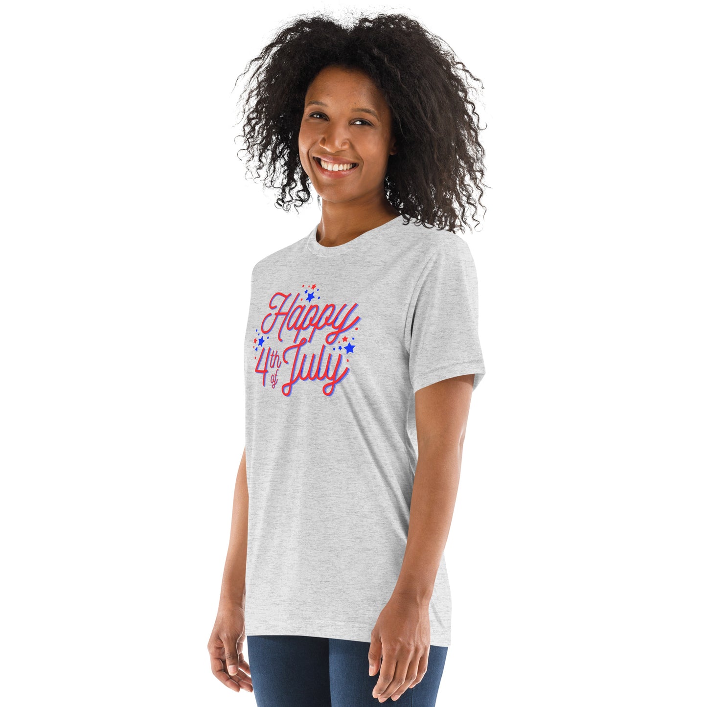 Happy 4th of July RWB Adult Unsex T-Shirt