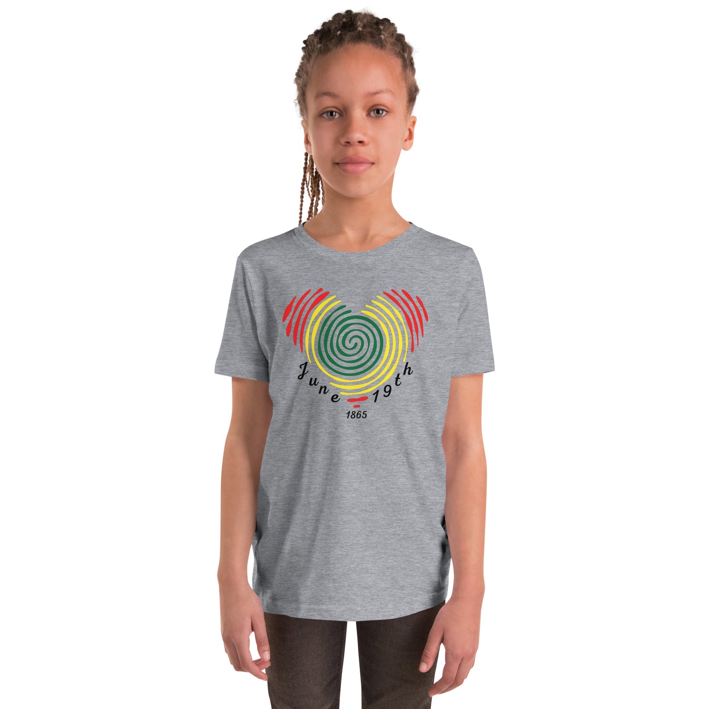 Juneteenth Fingerprint Youth T-shirt