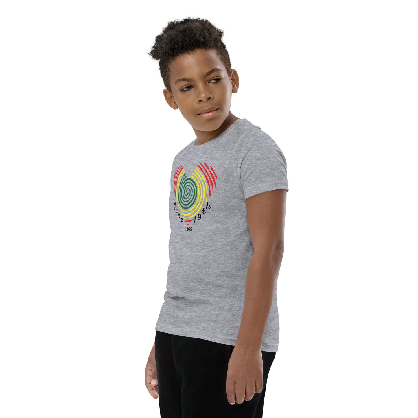 Juneteenth Fingerprint Youth T-shirt