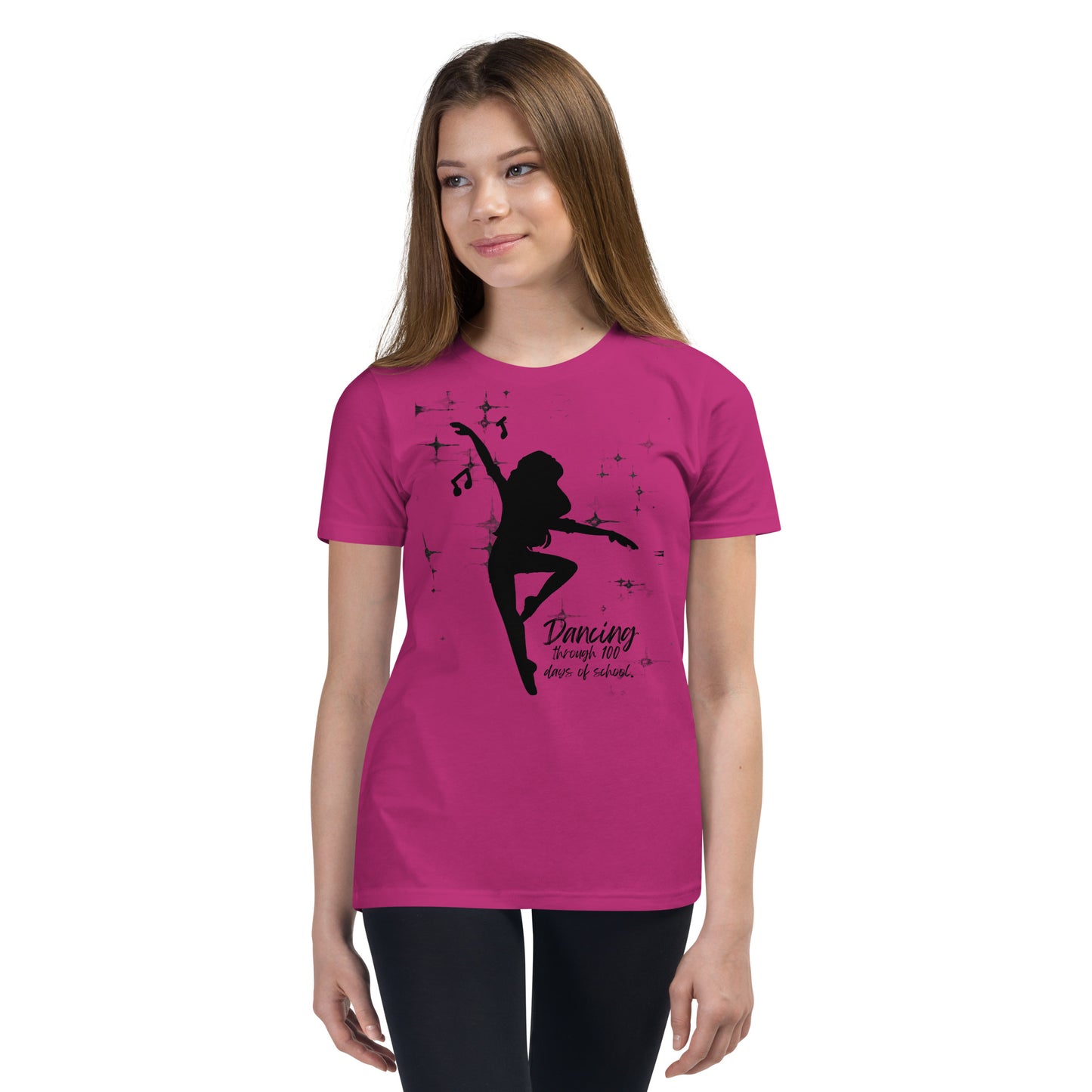 Dancing through 100 days Youth Short Sleeve T-Shirt