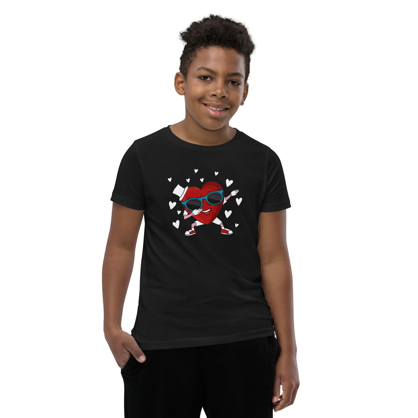 Heart Dab Youth Valentine T-shirt