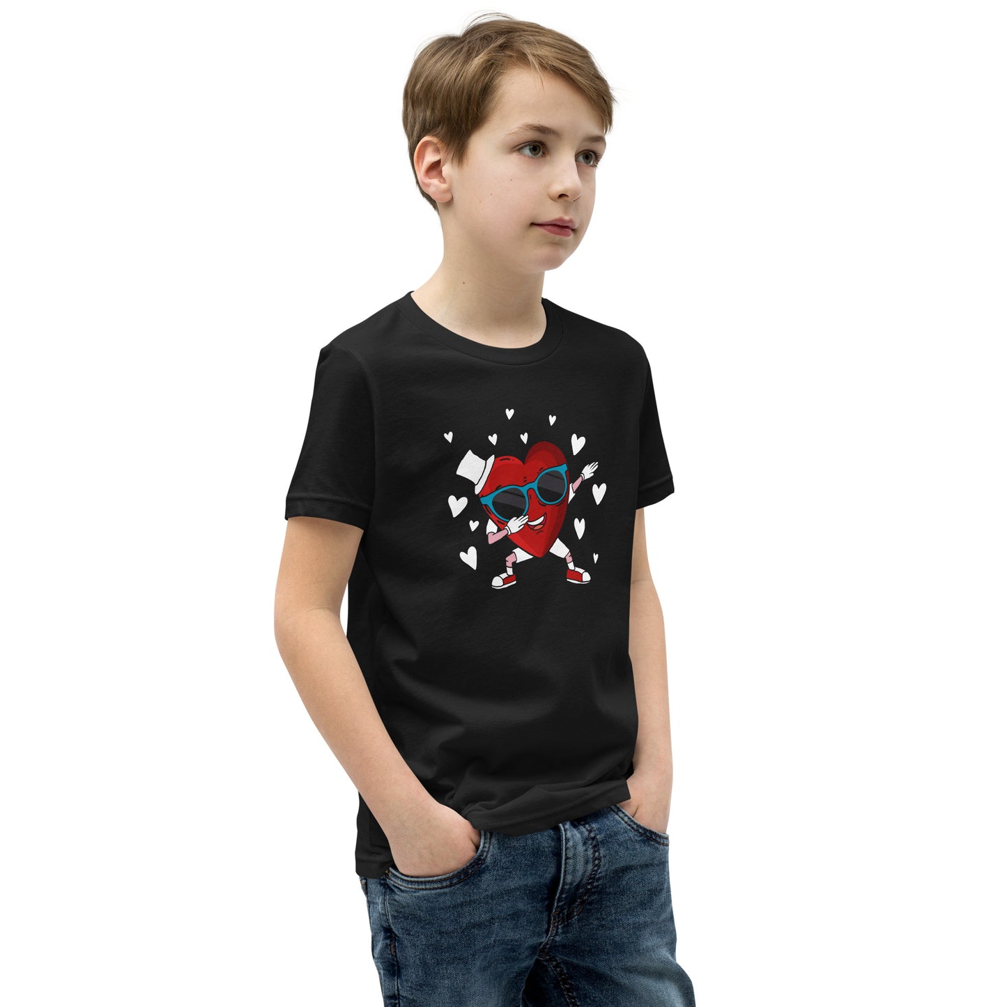 Heart Dab Youth Valentine T-shirt