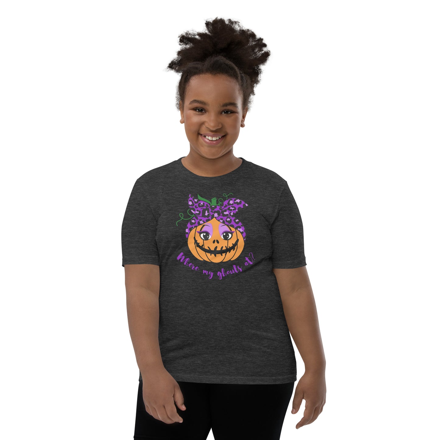 Where my ghouls at? Youth Halloween T-Shirt