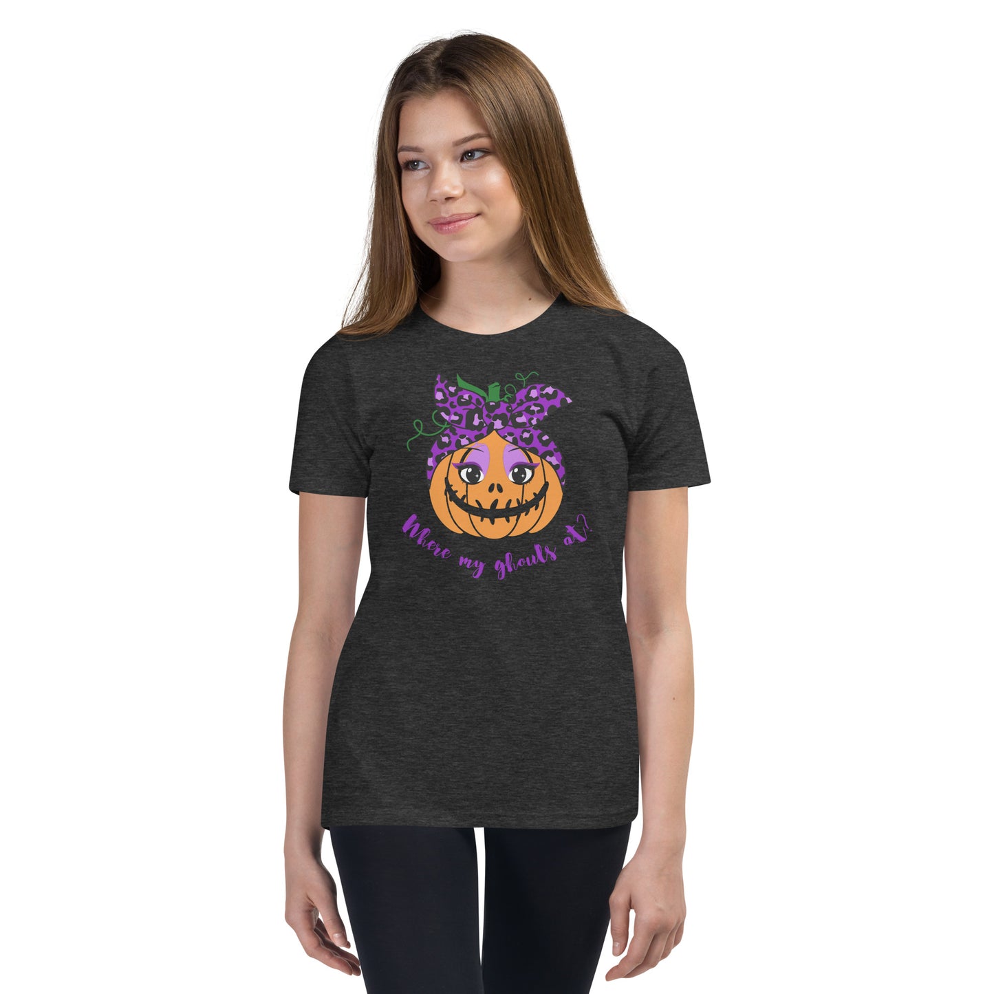 Where my ghouls at? Youth Halloween T-Shirt