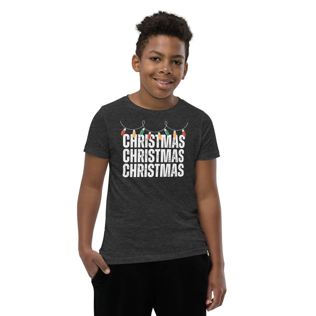 Christmas Lights - Youth Holiday T-Shirt