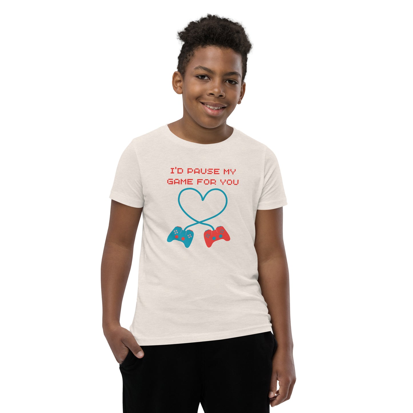 I'd Pause My Game For YOU! Youth Valentine T-shirt