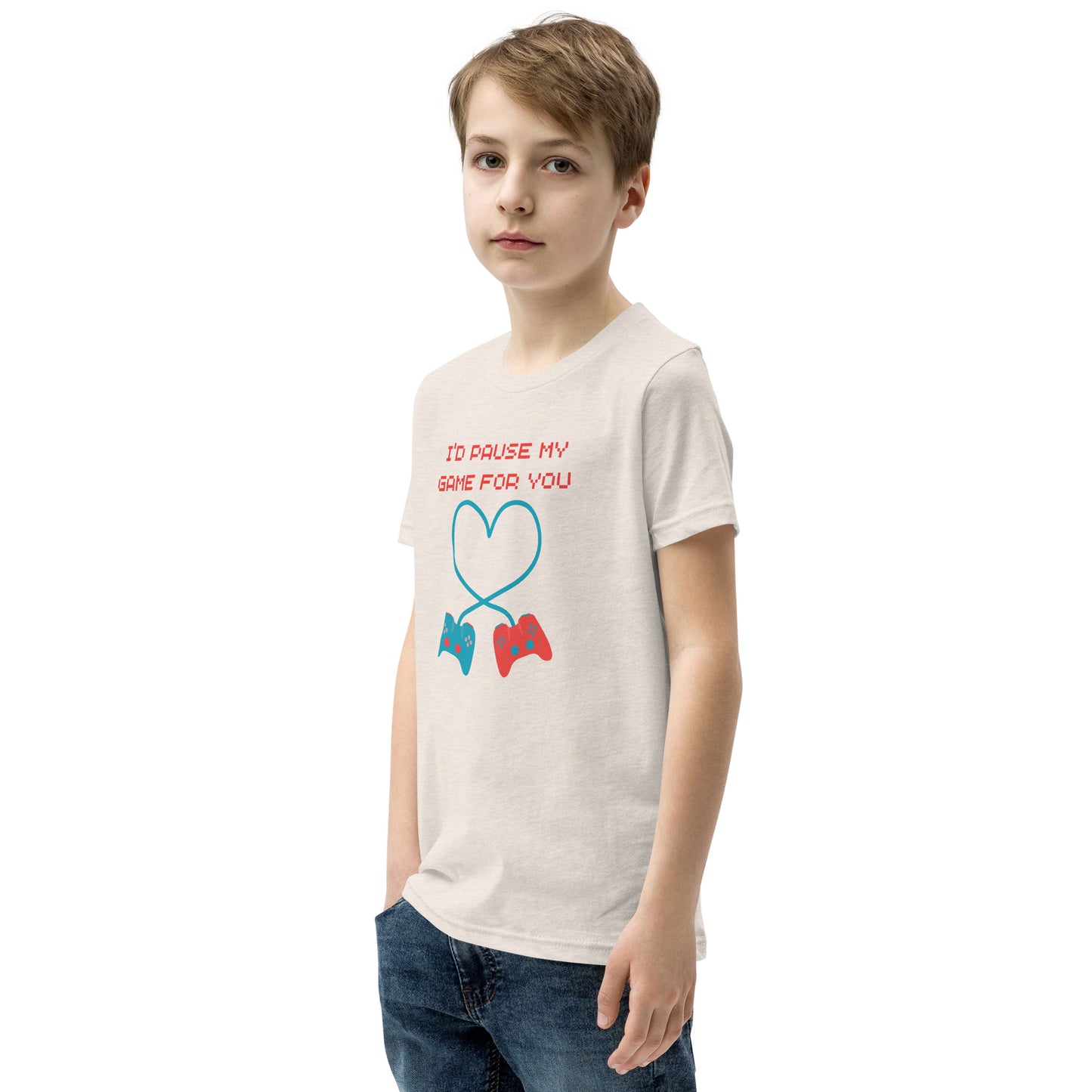 I'd Pause My Game For YOU! Youth Valentine T-shirt